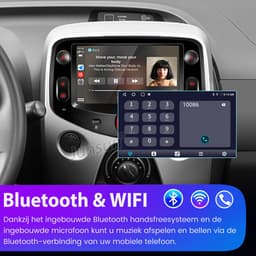 Hexinex - Autoradio Geschikt voor Toyota Aygo Citroën C1 & Peugeot 108 (2015–2020) - 2+64GB Carplay Fm — thumbnail 2