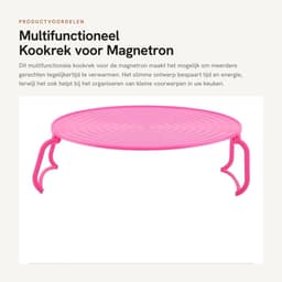 Dailygoods- Kookrek Multifunctioneel - Opvouwbaar - Antislip - Gelaagd - Kunststof - Voor Magnetron en Koelkast - Stoomrek — thumbnail 4