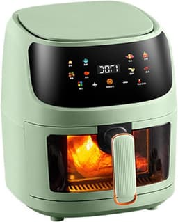 Slimme Heteluchtfriteuse - Multicooker Oven - Gezond Koken - Snelle Luchtcirculatie - 6 Liter Capaciteit - Wit — thumbnail 1