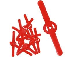 Reservemes Grastrimmer - Snijkop Trimmer - Gazon Onderhoud - Robuuste Kwaliteit - 100 stuks - Rood