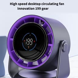 Portable Fan- Bureauventilator - Adjustable Cooling Fan-Convenient Digital Display Fan -USB Office Fan-Indoor Fan Suitable for Indoor Use-199 instelbare windsnelheden om uit te kiezen - Roze — thumbnail 4