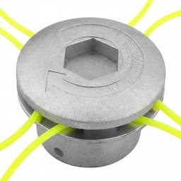Metalen Grastrimmerkop met 4 Nylon Draad - Aluminium Grastrimmerkop - 7×4.5cm - Tuinonderdeel - Universeel Trimkop voor Grasmaaier en Bosmaaier - voor tuinonderhoud — thumbnail 2