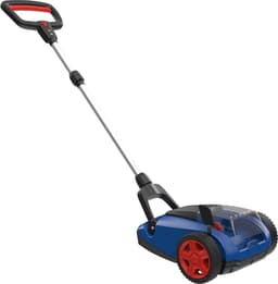 Accu Grasmaaier - Handmaaier - Kleine gazons onderhouden - Borstelloze motor - 21 cm snijbreedte - Blauw zwart rood — thumbnail 1
