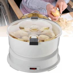 Elektrische Aardappelschilmachine - Automatische Schillen - Snel Groenten Schillen - Eenvoudig Reinigen - 1kg Capaciteit - Wit — thumbnail 1