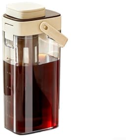 Koffiezetapparaat voor koud brouwen met een inhoud van 1000 ml en een verwijderbaar fijnmazig filter, geschikt voor ijsthee, vruchtenthee en zelfgemaakte koud gebrouwen koffie (koffiekleur). — thumbnail 1