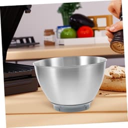 Rvs Mengkom - Keukenkom Bakkom - Voedselbereiding Mixen - Verdiept Spatvrij Ontwerp - 3 Liter Inhoud - Zilver — thumbnail 2