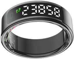 NOLATR Vue, Slimme Ring met Stappenteller, Activiteitstracker & Hartslagmeter – met Touch functie - Zonder Abonnement & Nederlandse App – Zwart – Maat 7 — thumbnail 1