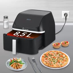 KKT KOLBE Hot air fryer, air fryer, 8.5 liters, 10 programs, 13 functions, very quiet, frying without oil and fat, fryer, 1 tray, AF8500 — thumbnail 4