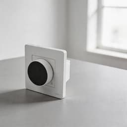 Slimme Thermostaat Knop - Verwarmingsthermostaat Temperatuurregelaar - Kamertemperatuur Regelen - Instelbare Helderheid - 10 x 10 x 5 cm - Wit — thumbnail 5