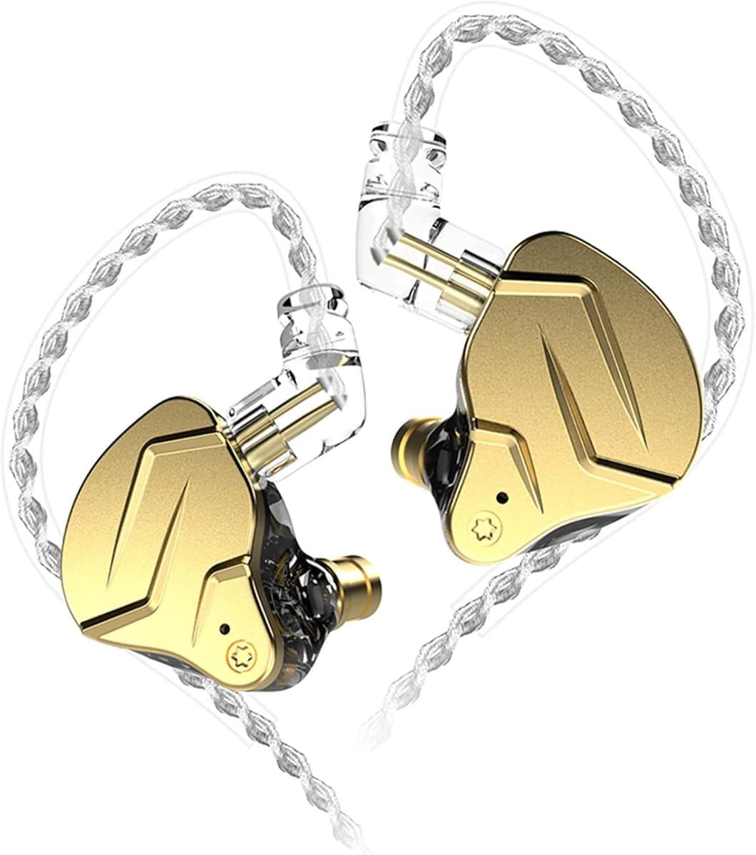 KZ ZSN PRO X - In-Ear Monitors - IEM - Muziek & Gaming Oortjes - Oordoppen - Verwisselbare Kabel - Hybride Drivers - Ergonomisch Design – Goud — afbeelding 1