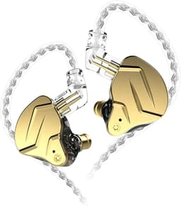 KZ ZSN PRO X - In-Ear Monitors - IEM - Muziek & Gaming Oortjes - Oordoppen - Verwisselbare Kabel - Hybride Drivers - Ergonomisch Design – Goud — thumbnail 1