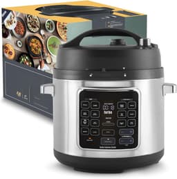 RUX® Multicooker - Multicookers - Zilver/Zwart - ‎34cm x 34cm x 31cm — thumbnail 1
