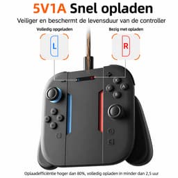 PlayCool Nintendo Switch 2 Joy-Con Charging Grip - Zwart — thumbnail 3