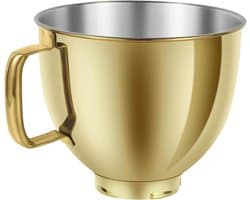RVS Mengkom - Keukenmachine Kom - Bakken en Koken - Heavy Duty Ontwerp - 5 Quart - Goud