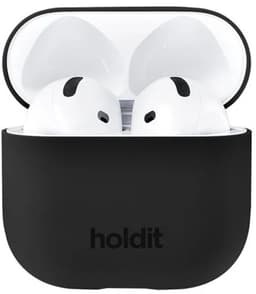 Holdit Silicone Case voor de Apple AirPods 5 / 4 - Zwart — thumbnail 1