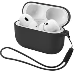 Studio Air® Airpods Hoesje Pro 3 Siliconen Case - Zwart - Soepel Airpod Hoesje voor Airpods Pro 3 (model 2025) — thumbnail 1