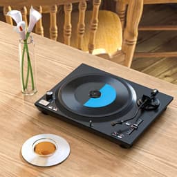 Adapter voor 45 toeren platen - Single adapter Vinyl adapter - Platen Afspelen - Trillingsdempend Aluminium — thumbnail 3