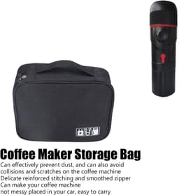 Dailygoods- Koffiemachine Tas Draagbaar - Opbergtas - Multifunctioneel - Zeildoek/Spons - 25 x 19 x 10 cm - Lichtgewicht 192 gram — thumbnail 2