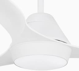 Plafondventilator met Licht - Ventilator met Lamp - Kamers Koelen - DC Motor - 17.6 m2 - Wit — thumbnail 1