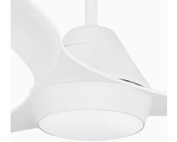 Plafondventilator met Licht - Ventilator met Lamp - Kamers Koelen - DC Motor - 17.6 m2 - Wit