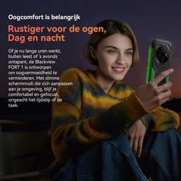 Blackview Robuuste Smartphone - 18 GB RAM - 256 GB ROM - 6,56 inch HD+ IPS - 10000 mAh - Dual SIM 4G - IP68 & IP69K Robuuste telefoon - Android 15 - GPS NFC - Zwart — thumbnail 2