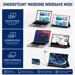 Draagbare Monitor Full HD IPS - Portable Monitor USB-C & HDMI 15.6 Inch — thumbnail 5