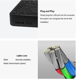 Externe DVD Brander - CD Speler - Schijven Lezen - Snelle USB 3.0 - 2MB Cache - Zwart — thumbnail 4