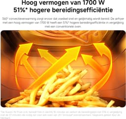 Xiaomi Air fryer XL 6,5L – 220°C – Voor 500g Friet – Zwart — thumbnail 3