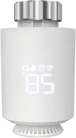 Slimme Thermostaat - Radiatorkraan Temperatuurregelaar - Energie Besparen - App en Spraakbediening - M30x1.5mm - Wit — thumbnail 1