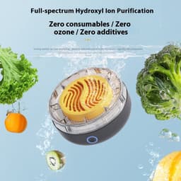 Zwart-Pesticiden Reiniger - Keukenmachines -Ultrasonic Fruit & Vegetable Washer - Pesticiden Verwijderaar - USB-Fruitreiniger - Produce Purifier - Verwijder Moeiteloos Bacteriën & pesticiden - voor Het Reinigen van Fruit, Groenten — thumbnail 4