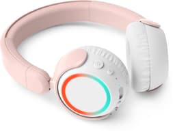 PHILIPS TAK4200PK On Ear draadloze opvouwbare hoofdtelefoon voor kinderen - 45 uur afspeeltijd, beperkt volume, Audio delen, laadkabel meegeleverd - Ambiant verlichting - Licht Roze / Wit — thumbnail 2