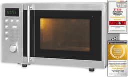 Magnetron met Grill - Onderbouw model - Snel Garen - Geïntegreerde grillfunctie - 20 liter inhoud - Zilverkleurig — thumbnail 1