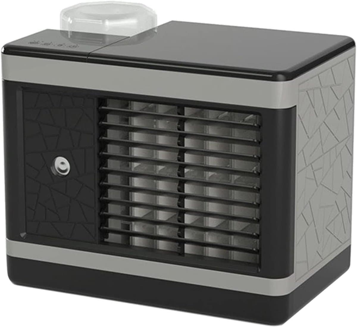 Mobiele Airco - Mini Koeler - Persoonlijke Koeling - Drie Snelheden - 3500 Gram - Grijs Zwart — afbeelding 1