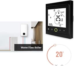 Slimme Thermostaatkraan - Temperatuurregelaar - Energie Besparen - App en Spraakbesturing - 5A - Zwart — thumbnail 3