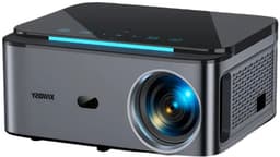 Xiwbsy - Beamer - Projector Beamer - Projector 4k - 1080P - Automatische focus - met WiFi 6 - 25000 Lumens - Buiten- en thuisprojector - Android 4K - Zwart — thumbnail 1