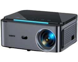 Xiwbsy - Beamer - Projector Beamer - Projector 4k - 1080P - Automatische focus - met WiFi 6 - 25000 Lumens - Buiten- en thuisprojector - Android 4K - Zwart