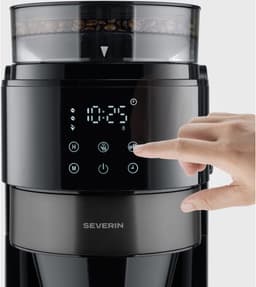 Severin KA 4831 Koffiezetapparaat met molen – Thermoskan – 1L – 8 Kopjes – Timer – RVS/zwart — thumbnail 2