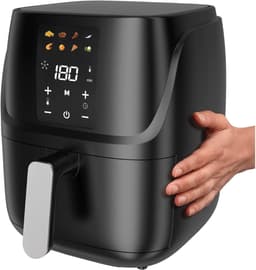 Zyrex® Airfryer XXL - Mini-oven - Heteluchtfriteuse - 12L - 12 Programma's - Zwart - 33cm x 31cm x 25cm — thumbnail 3