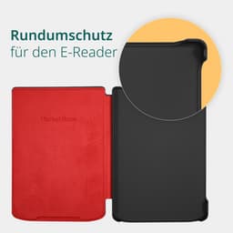 PocketBook Verse Pro e-reader Azure – 6 inch – 16 GB – waterdicht + Rood Hoesje – voordeelbundel — thumbnail 5