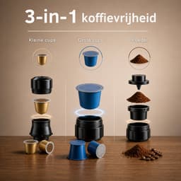 Draagbare Koffiemachine - 20 Bar - Espressomaker voor Onderweg - Inclusief Beschermhoes - 150 ml - 7500 mAh Oplaadbaar - Draagbaar koffiezetapparaat - Cups & Gemalen Koffie - Camping & Reizen - Espresso & Lungo - Seltrix - Zwart — thumbnail 5