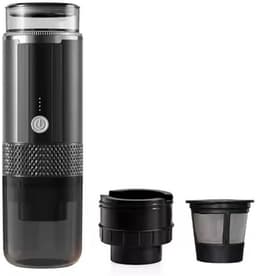 Draagbaar snoerloos koffiezetapparaat – Koffiebeker voor buiten – Espressomachine – Capsulekoffiezetapparaat – Compact ontwerp (170 ml) – Ideaal voor op reis, op de camping en in de auto — thumbnail 1