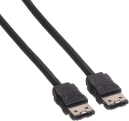 Externe Harde Schijf Kabel - eSATA Kabel - Externe Schijven Koppelen - Overdracht tot 6 Gbit/s - 1 meter - Zwart — thumbnail 1