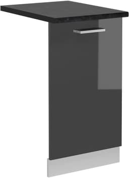 Onderkast Vaatwasser Paneel Hoogglans Antraciet 45 cm - Modulair Keukensysteem — thumbnail 1