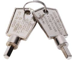 SnelShoppen - 2x Freezer Sleutel, Koelkast Deur Sleutel, Draagbare Vijfhoekige Duurzame Aluminium Legering Veiligheid Sleutel voor Glasdeuren, Kast en