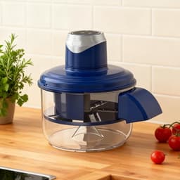 Automatische Schilmachine - Elektrische Verwijderaar - Keuken Voorbereiding - Eénknopsbediening - 20x22cm - Blauw — thumbnail 2