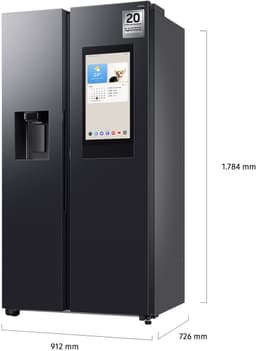 SAMSUNG RS90F66BEFEF Family Hub™ koelkast 9-serie (614L) Zwart (mat) Wifi — thumbnail 4