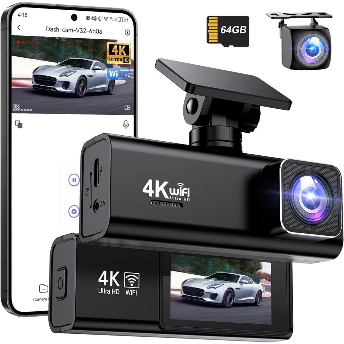 CRLYN® Dashcam voor Auto - Dual - Camerabewaking - Full HD — afbeelding 1