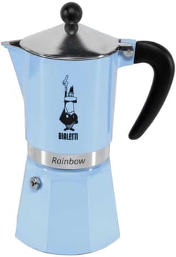 Bialetti Rainbow Azzurro 6 Kops – Espressopot – Lichtblauw – Aluminium – 270 ml — thumbnail 3