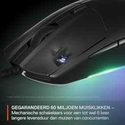 SteelSeries Rival 3 Gen 2 Gaming Muis Zwart — thumbnail 2