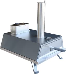 Buitenkado Pizzaoven Grijs - 69x40x44cm - Houtgestookt — thumbnail 1